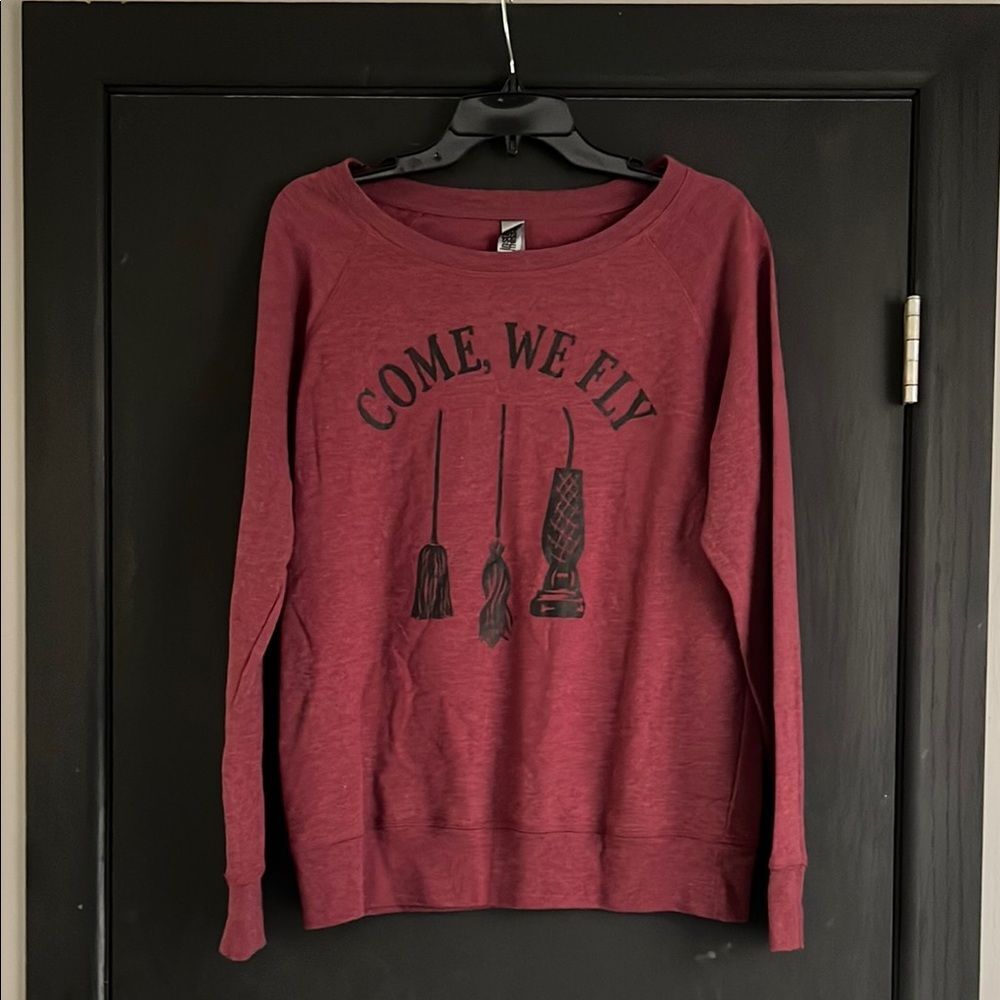 Red Crew Neck Sweater with Contemporary Flair